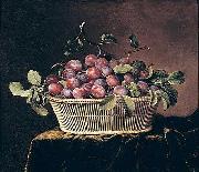 unknow artist Basket of Plums painting